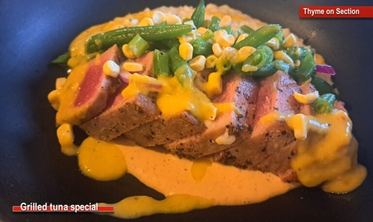 Grilled tuna - Thyme on Section, Fairhope AL