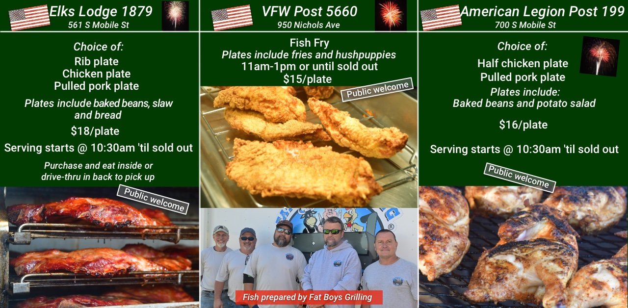 Fourth of July food options in Fairhope