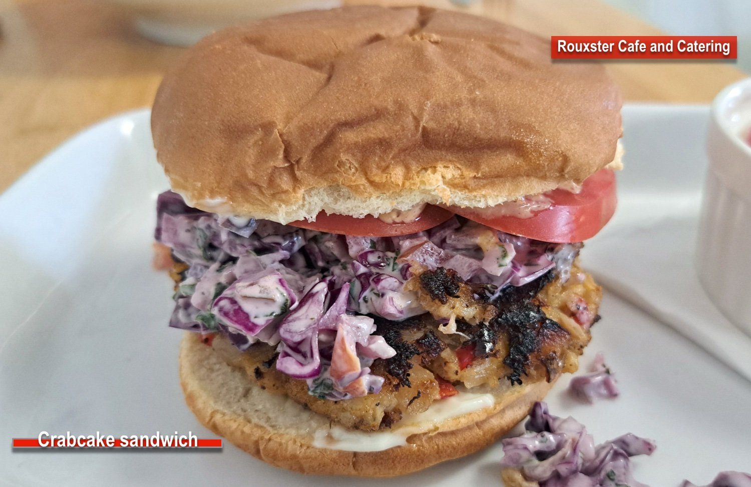 Rouxter's crab cake sandwich