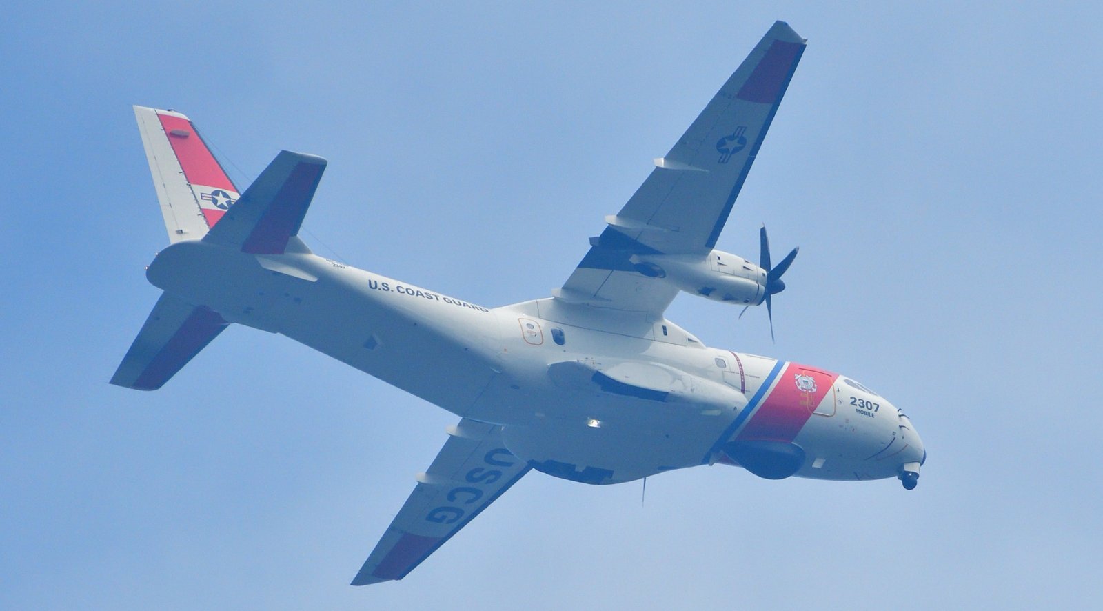 US Coast Guard in the air over Fairhope, Alabama, AUG 9th 2026