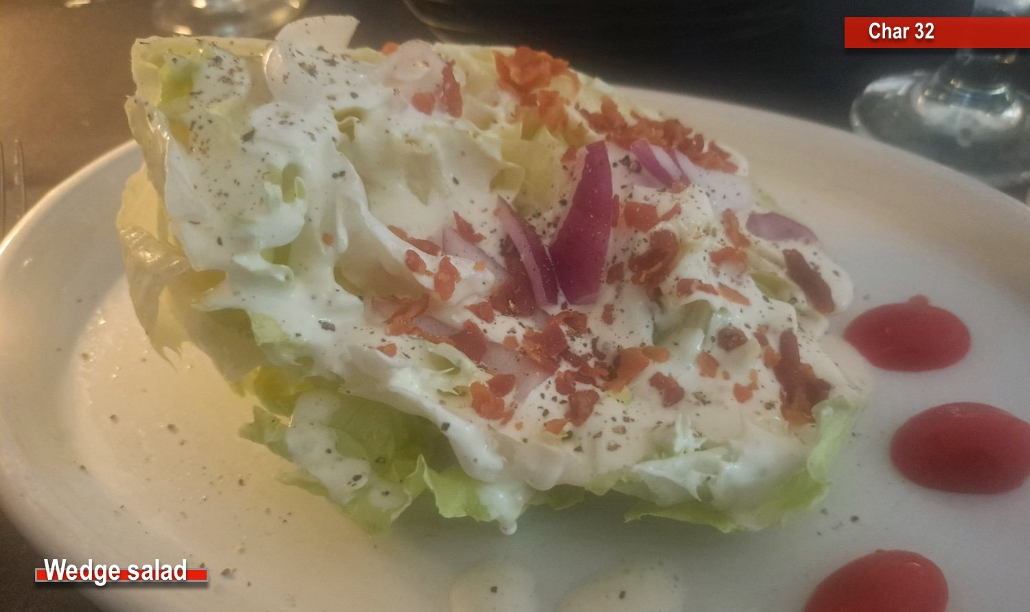 Wedge salad from Char 32 in Fairhope, AL