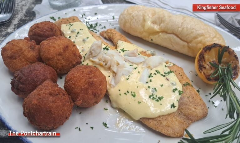Kingfisher Seafood's Ponchartrain platter is a favorite...