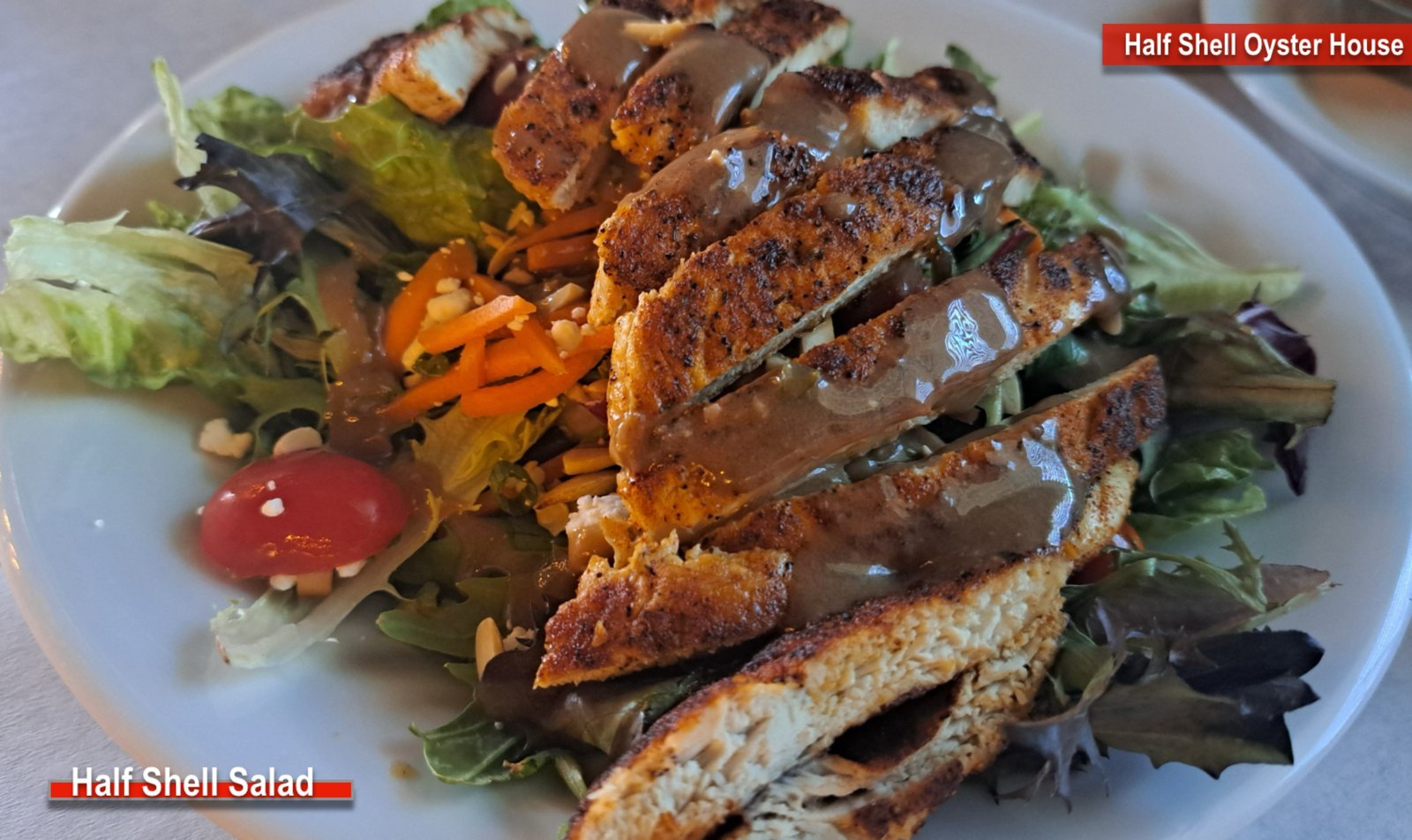 The Half Shell Salad at Half Shell Oyster House, Foley AL