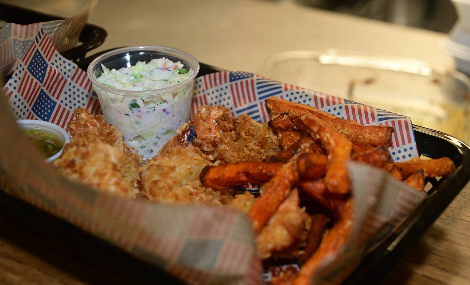 Coconut shrimp at Fairhope Elks Lodge 1879