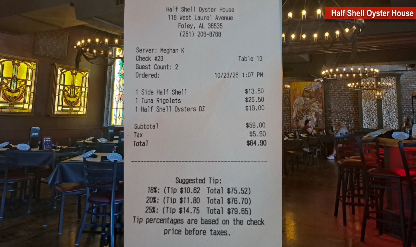 Half Shell Oyster House, Foley AL